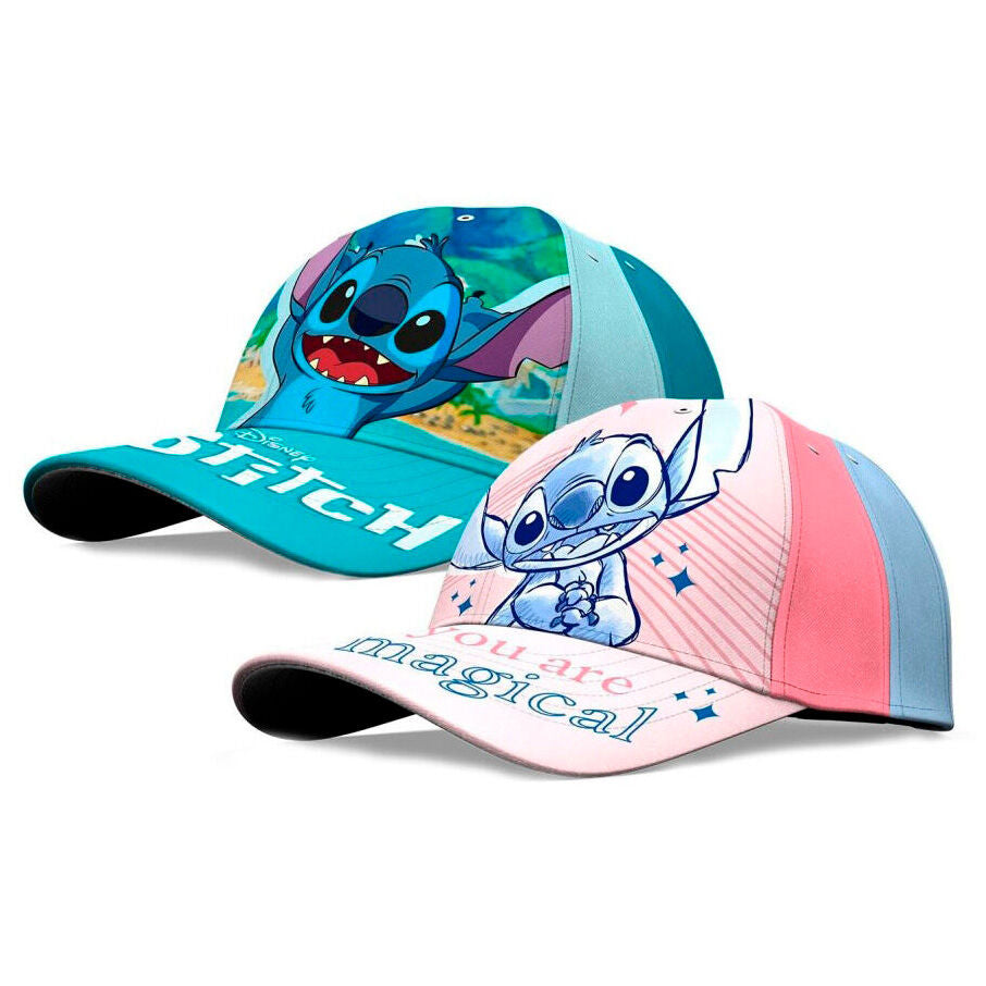 Gorras Stitch Disney surtidas en turquesa y rosa - 2