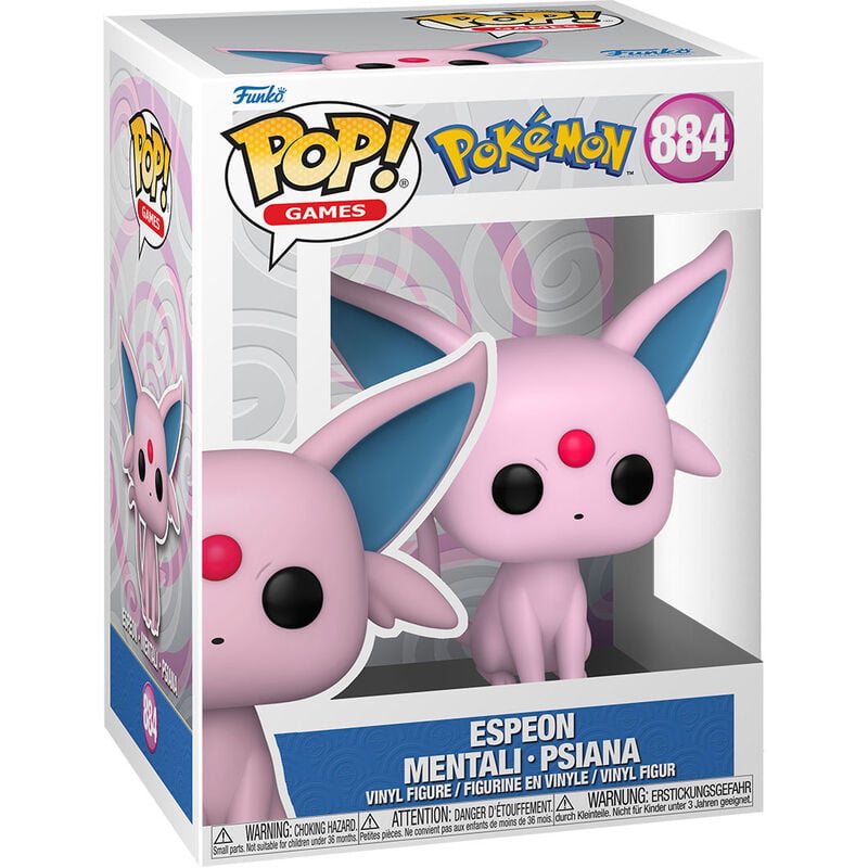 Figura Funko POP! de Espeon en caja con ventana