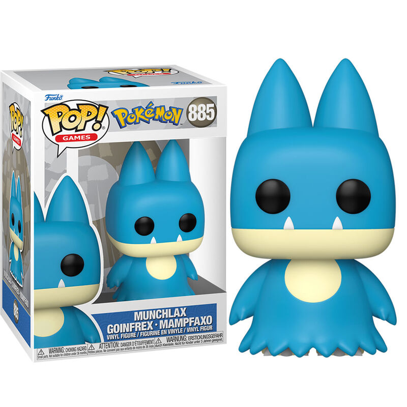 Figura Funko POP! de Munchlax en vinilo azul y crema - 3