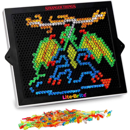 Juego Lite-Brite Stranger Things con clavijas de colores y plantillas HD - 2