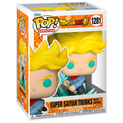 Figura Funko POP! de Trunks Super Saiyan con espada y efecto de energía - 2