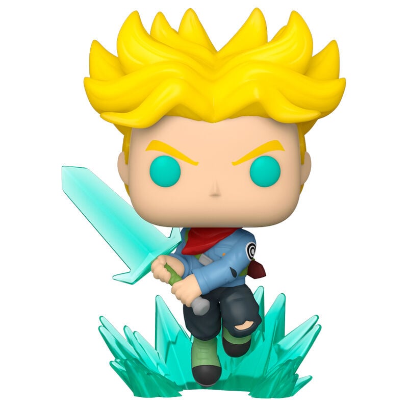 Figura Funko POP! de Trunks Super Saiyan con espada y efecto de energía