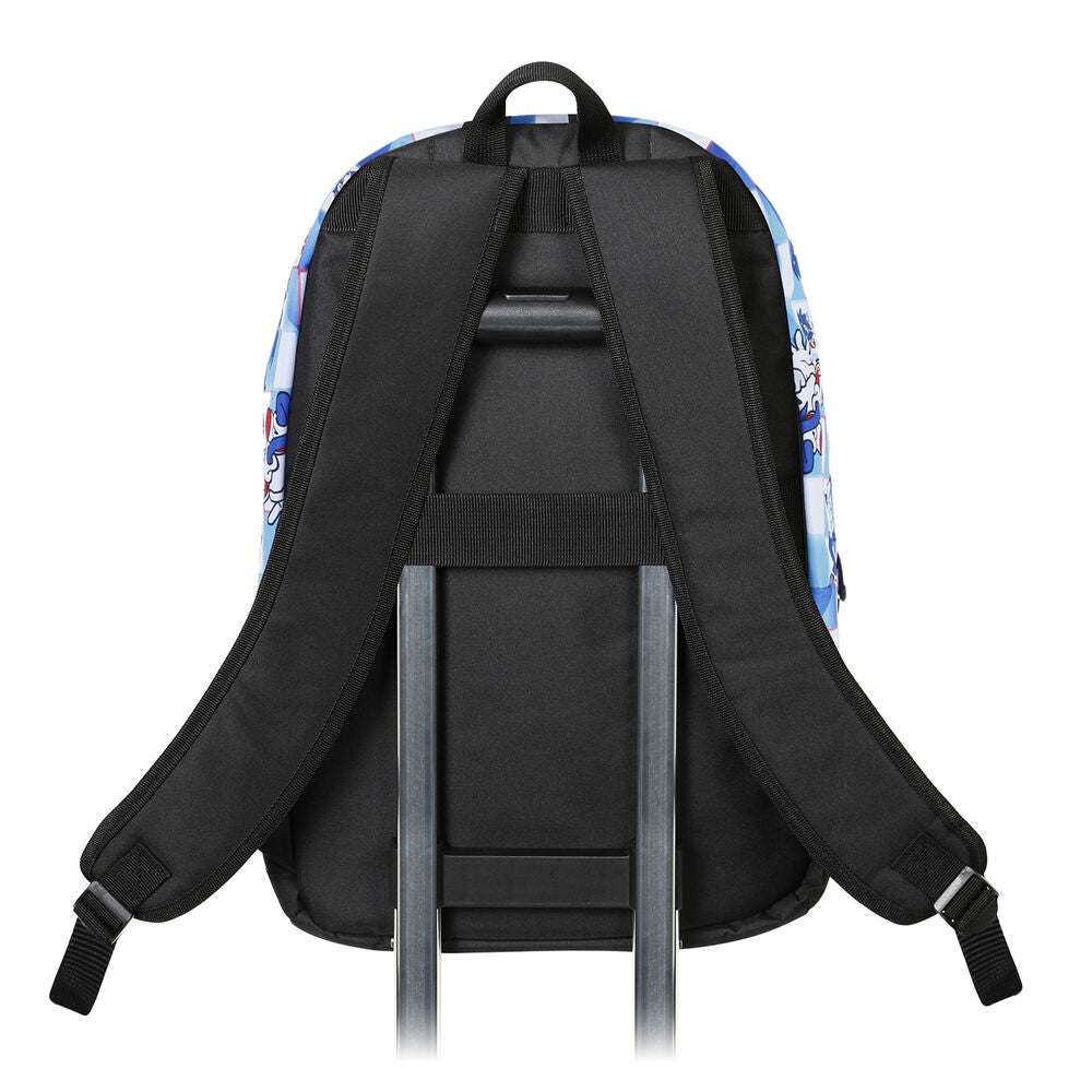 Mochila azul Sonic The Hedgehog Blue Lay con estampado y bolsillo frontal - 3