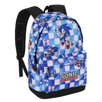 Mochila azul Sonic The Hedgehog Blue Lay con estampado y bolsillo frontal - 4