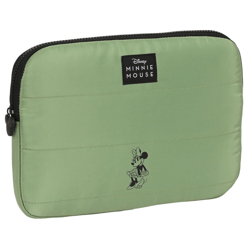 Funda acolchada verde menta para portátil o tablet con diseño de Minnie Disney