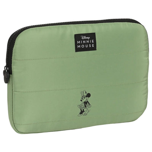 Funda acolchada verde menta para portátil o tablet con diseño de Minnie Disney
