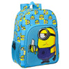 Mochila azul SAFTA Minions Minionstatic con bolsillo frontal