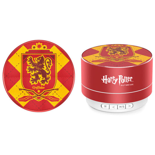 Altavoz portátil Harry Potter con diseño de Gryffindor en rojo y dorado - 2