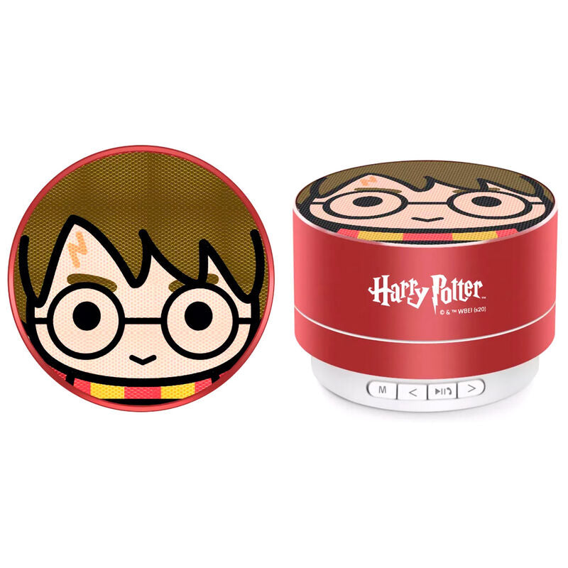 Altavoz portátil rojo de Harry Potter con diseño del rostro del personaje - 2