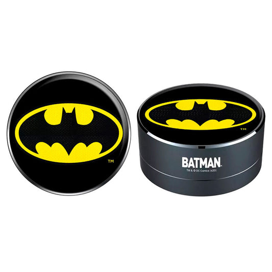 Altavoz portátil inalámbrico Batman DC Comics negro con logotipo amarillo - 2