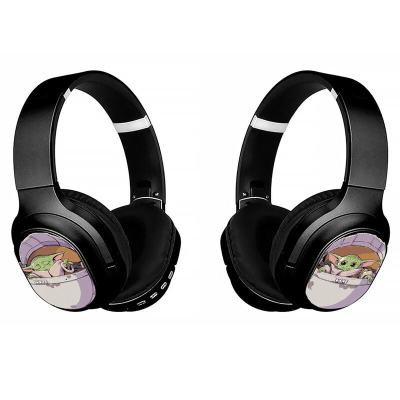 Auriculares inalámbricos negros Star Wars Baby Yoda