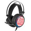 Auriculares gaming Marvel negros con iluminación LED y micrófono flexible