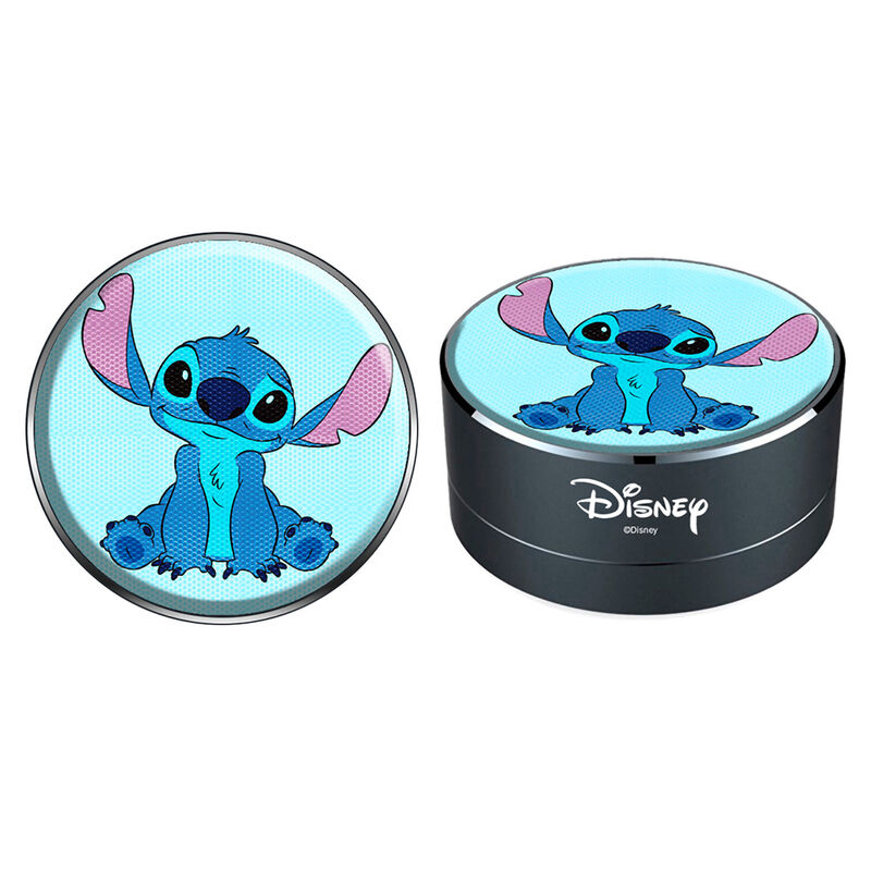 Altavoz portátil inalámbrico Stitch Disney con carcasa negra