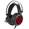 Auriculares gaming Marvel Los Vengadores negros con iluminación LED y micrófono flexible
