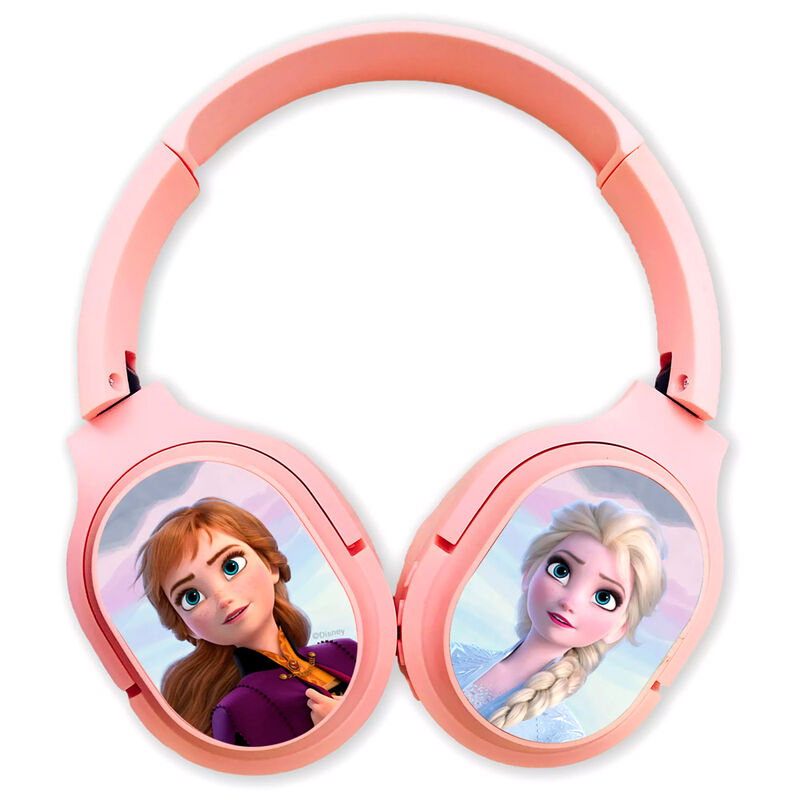 Auriculares inalámbricos rosas de Frozen Disney con Anna y Elsa