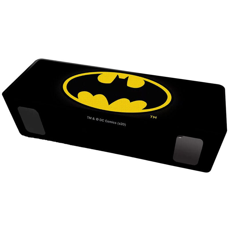 Altavoz portátil negro Batman DC Comics con emblema amarillo - 2