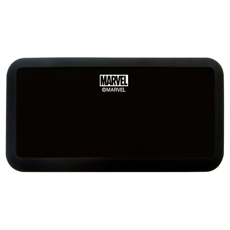 Altavoz portátil negro de Spider-Man Marvel con diseño gráfico frontal - 2