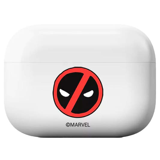 Funda blanca para AirPods Pro con diseño de Deadpool Marvel - 2