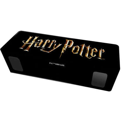 Altavoz portátil negro Harry Potter con logotipo dorado - 3