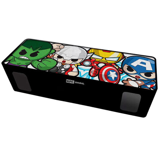 Altavoz portátil Marvel de Los Vengadores con ilustración de Hulk, Iron Man y Capitán América - 3