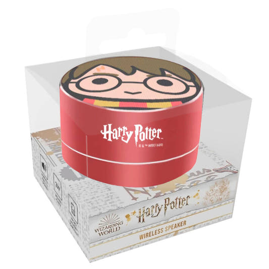Altavoz portátil rojo de Harry Potter con diseño del rostro del personaje - 4