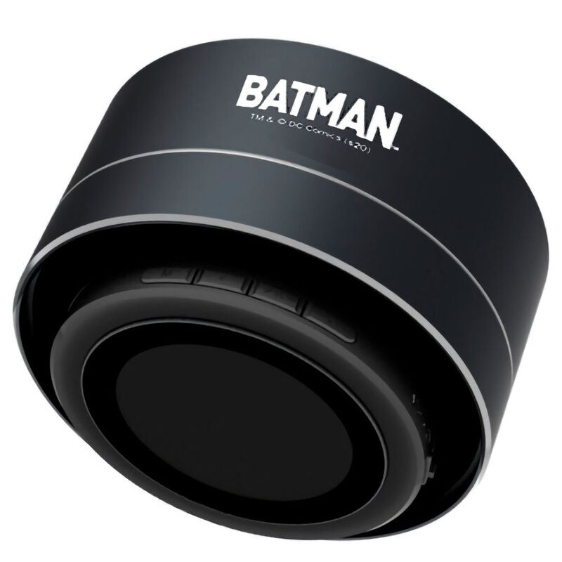 Altavoz portátil inalámbrico Batman DC Comics negro con logotipo amarillo - 3