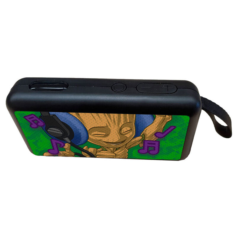 Altavoz portátil de Groot con auriculares y notas musicales - 5