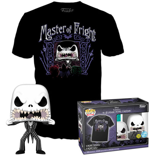 Set Funko de Jack Skellington con camiseta negra y figura POP - 2