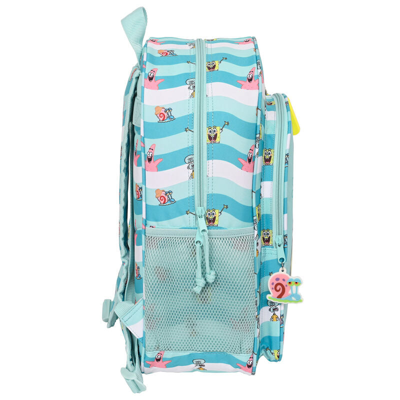 Mochila escolar Stay Positive de Bob Esponja con Bob Esponja y Patricio - 3