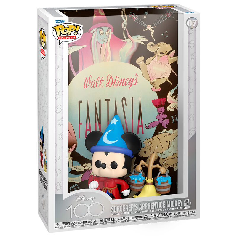 Figura Funko POP! de Mickey Aprendiz de Brujo en caja Movie Poster Fantasia