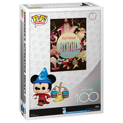 Figura Funko POP! de Mickey Aprendiz de Brujo en caja Movie Poster Fantasia - 3