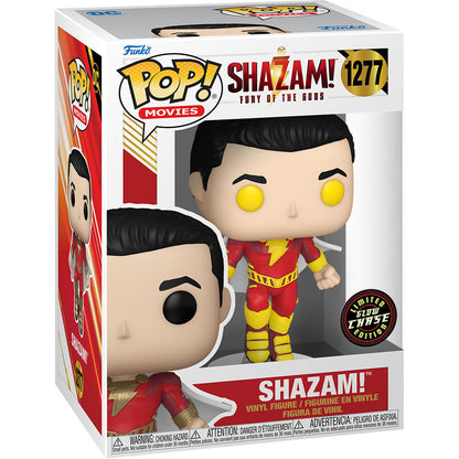Figura Funko POP! Shazam Chase de DC Comics en caja con ventana
