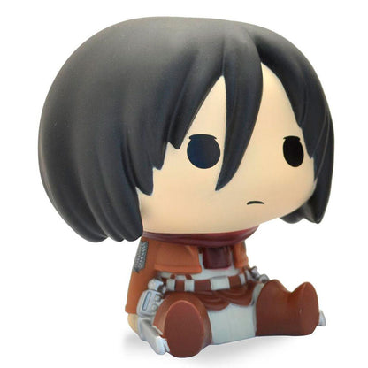 Hucha de Mikasa Chibi de Attack on Titan en PVC