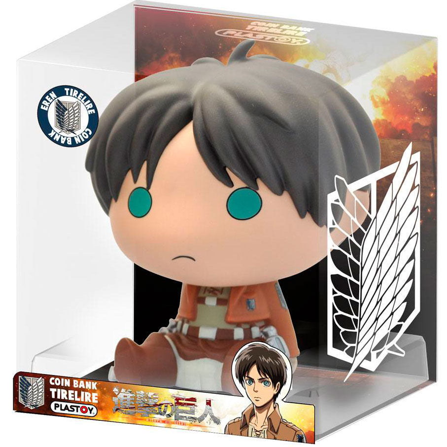 Hucha chibi de Eren de Attack on Titan en PVC - 2