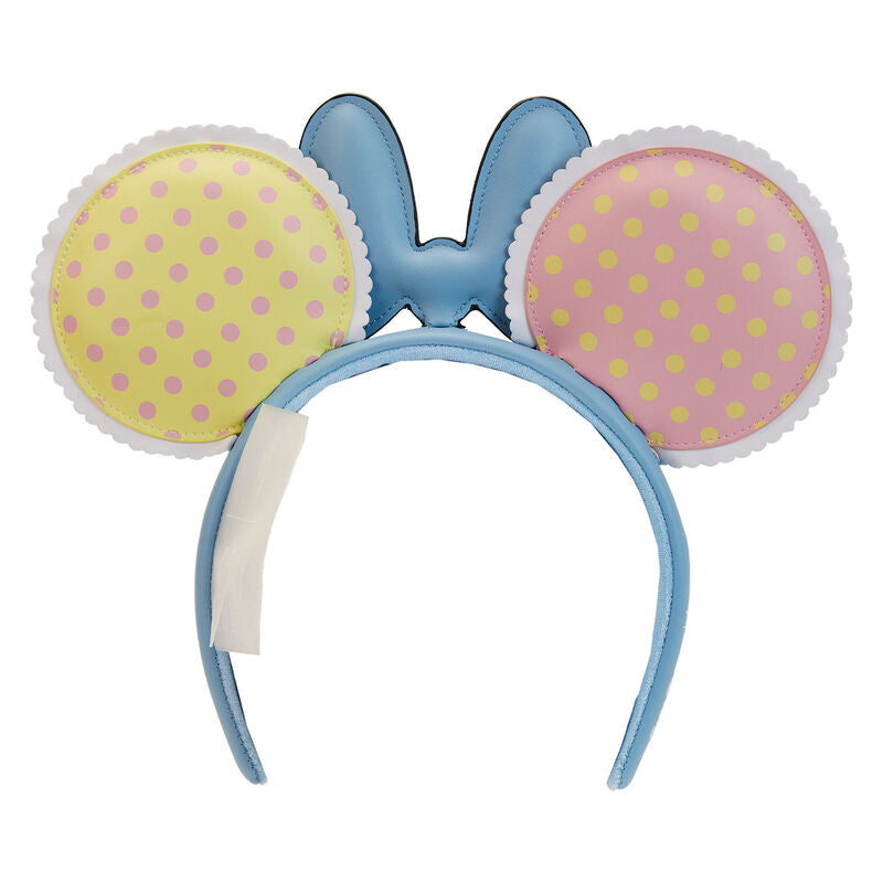 Diadema pastel de orejas Minnie Mouse con lazo de lunares - 2