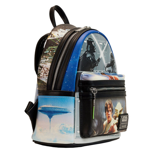 Minimochila Loungefly Star Wars The Empire Strikes Back con Luke, Yoda y Darth Vader - 3