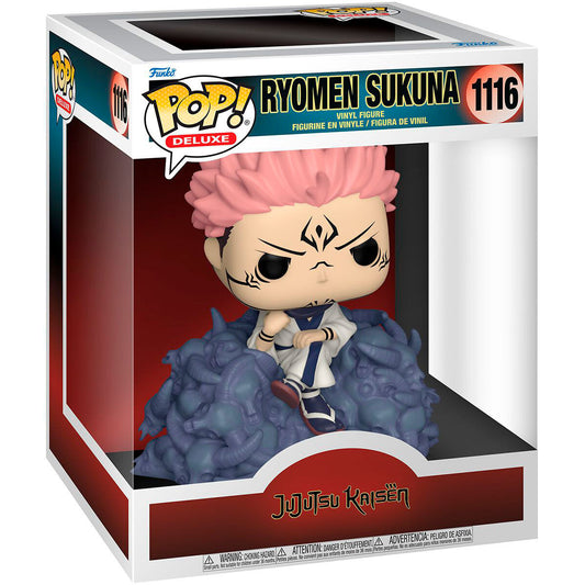 Figura Funko POP! Deluxe de Sukuna de Jujutsu Kaisen sobre una base de criaturas y calaveras - 2
