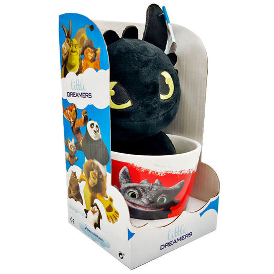 Pack de taza roja y peluche de Desdentado de Cómo entrenar a tu dragón - 2
