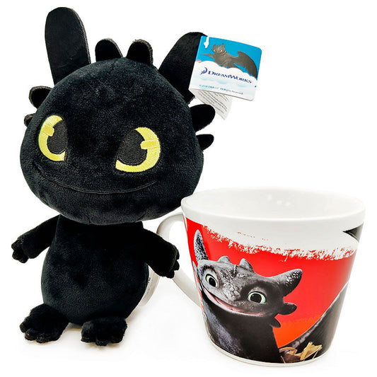 Pack de taza roja y peluche de Desdentado de Cómo entrenar a tu dragón - 3