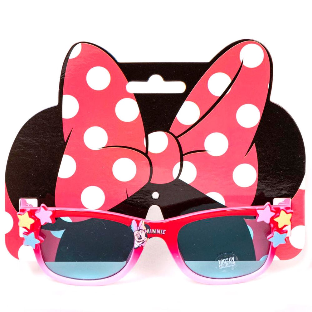 Gafas de sol rosas de Minnie Disney con lunares blancos