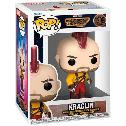 Figura Funko POP! de Kraglin de Guardianes de la Galaxia Vol. 3 en caja con ventana