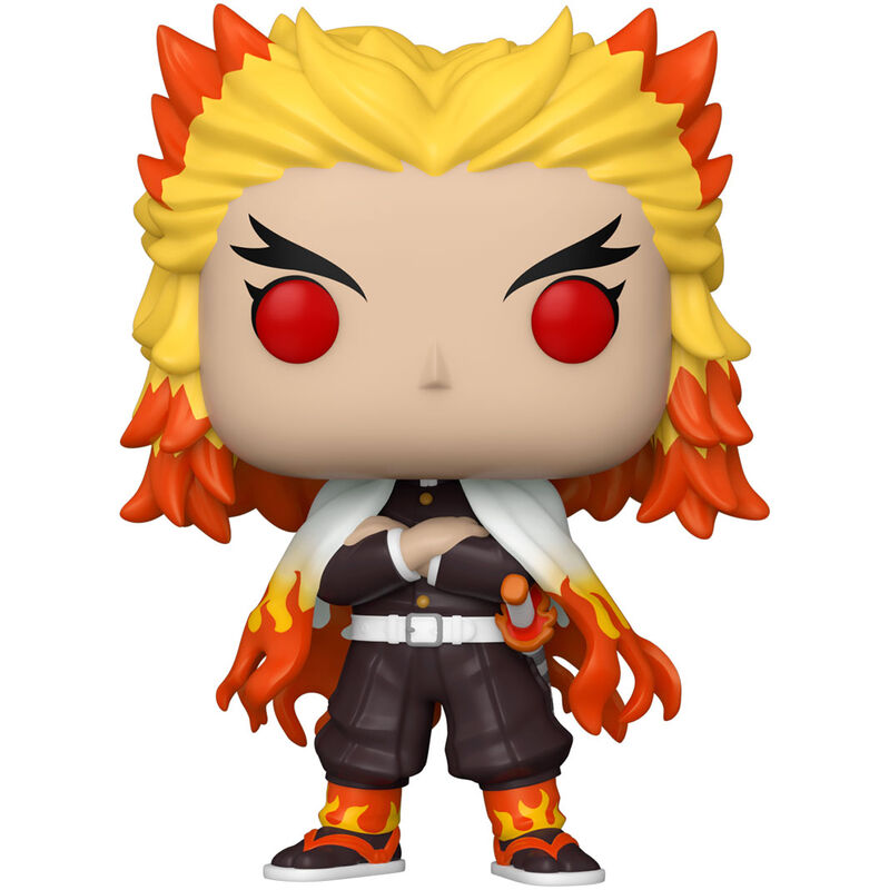 Figura Funko POP! de Kyojuro Rengoku con capa de llamas