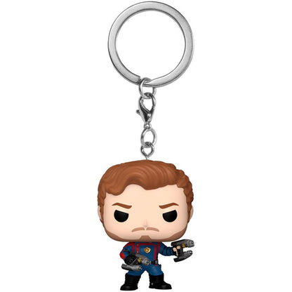 Llavero Funko Pocket POP de Star-Lord con uniforme y armas