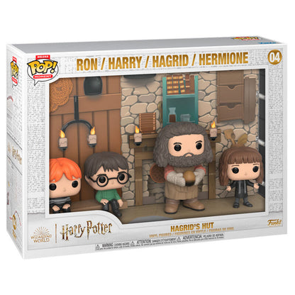Funko POP! Moments Deluxe de Hagrid con Harry, Ron y Hermione en la cabaña de Hagrid - 2