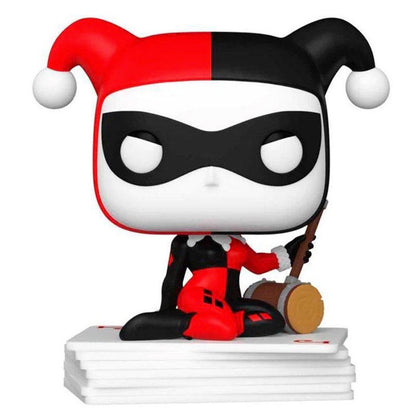 Figura Funko POP! de Harley Quinn con traje rojo y negro