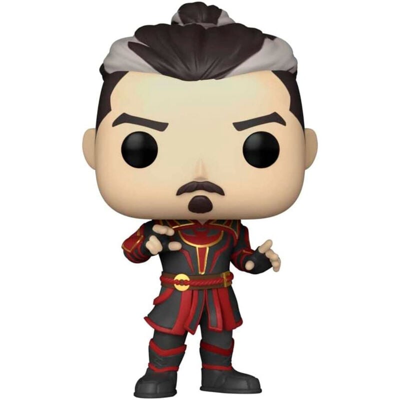 Figura Funko POP! de Doctor Strange Defender Strange con traje negro y rojo