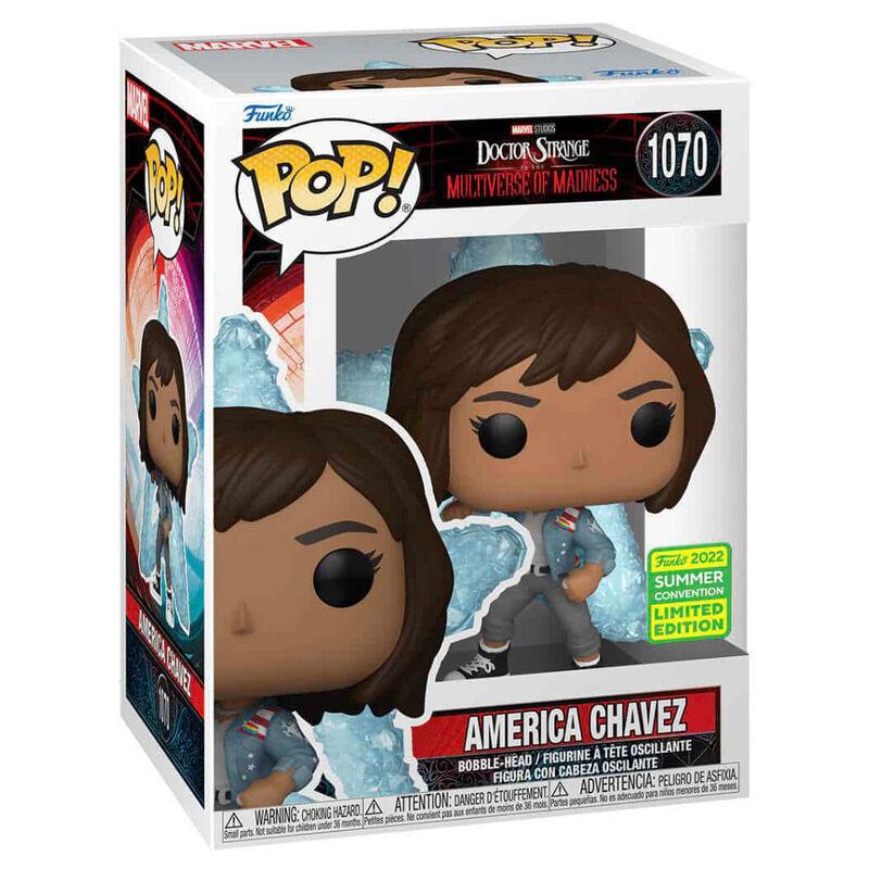 Figura Funko POP! de America Chavez con portal azul estrellado - 2