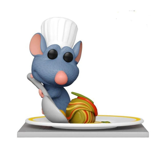 Figura FUNKO POP de Remy de Ratatouille con gorro de chef y plato - 2