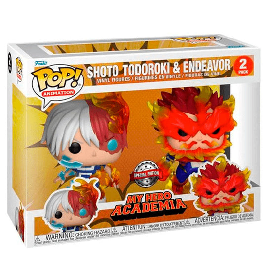 Blister Funko POP! de Shoto Todoroki y Endeavor de My Hero Academia