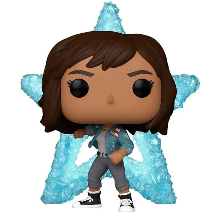 Figura Funko POP! de America Chavez con portal azul estrellado